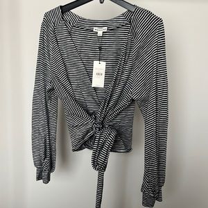 Whistles Longsleeve Wrap Top - L